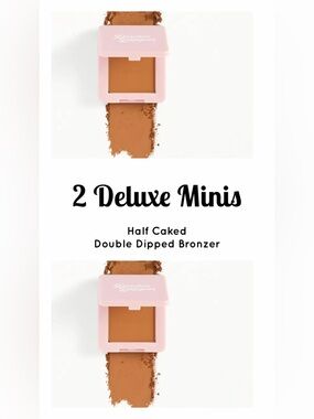 2 Deluxe Minis Half Caked Double Dipped Bronzer - Warm Brown